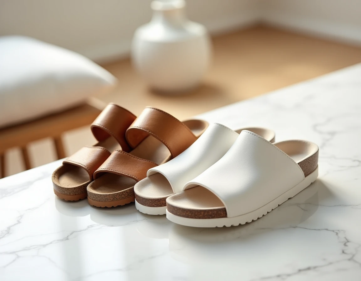 Comparaison côte à côte des sandales Billowy et Birkenstock pour le soutien de la voûte plantaire